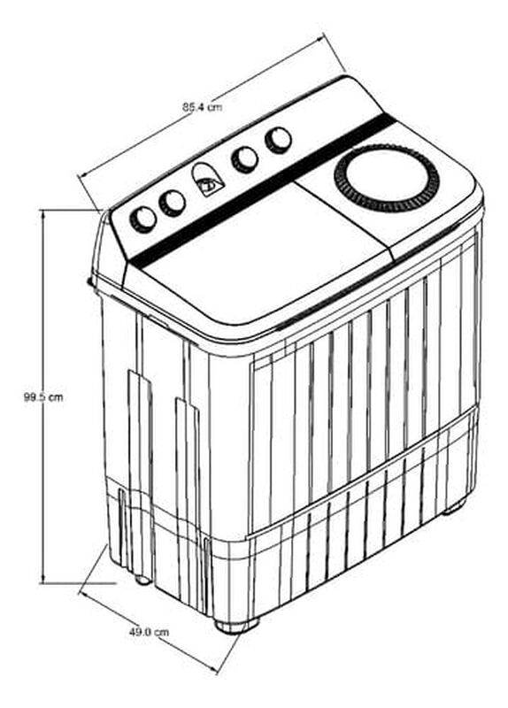 Lavadora Acros Semiautom&aacute;tica Dos Tinas MaxSpin... image number null