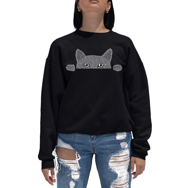 Sudadera De Cuello Redondo Word Art Para Mujer ... image number null