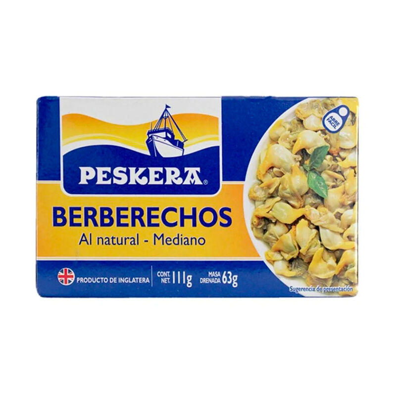 Berberechos Peskera Al Natural 111gr image number null