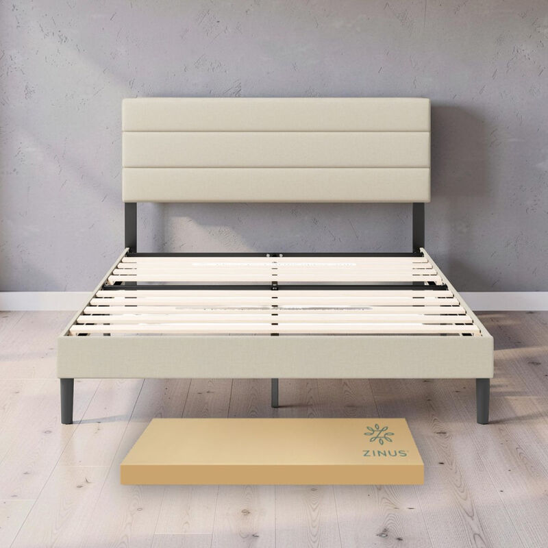 Zinus Piper | Cama Con Dise&ntilde;o En L&iacute;neas Queen S... image number null