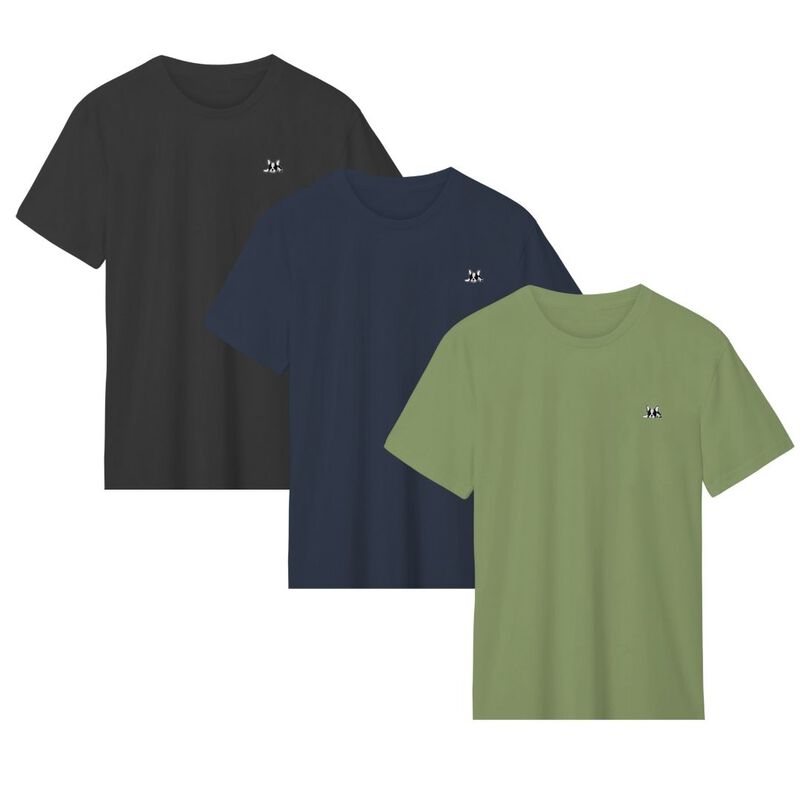 Set de 3 playeras Bark and Hide Playera Para Ho... image number null