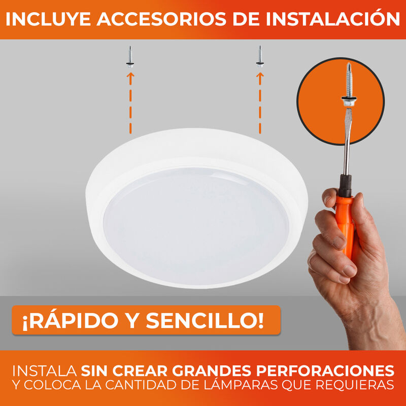 Lampara Led Plafon 10w Techo Ptlled-1010/30 image number null