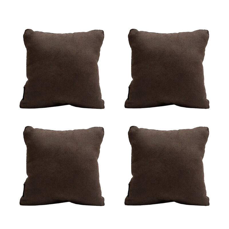 Set de 4 Cojines Dicasa ZitaOne Café image number null