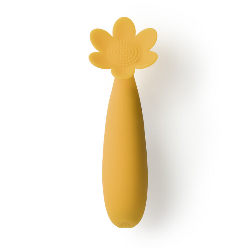 MASAJEADOR FEMENINO VIBRADOR FLOR MAGGIE AMARIL... image number null