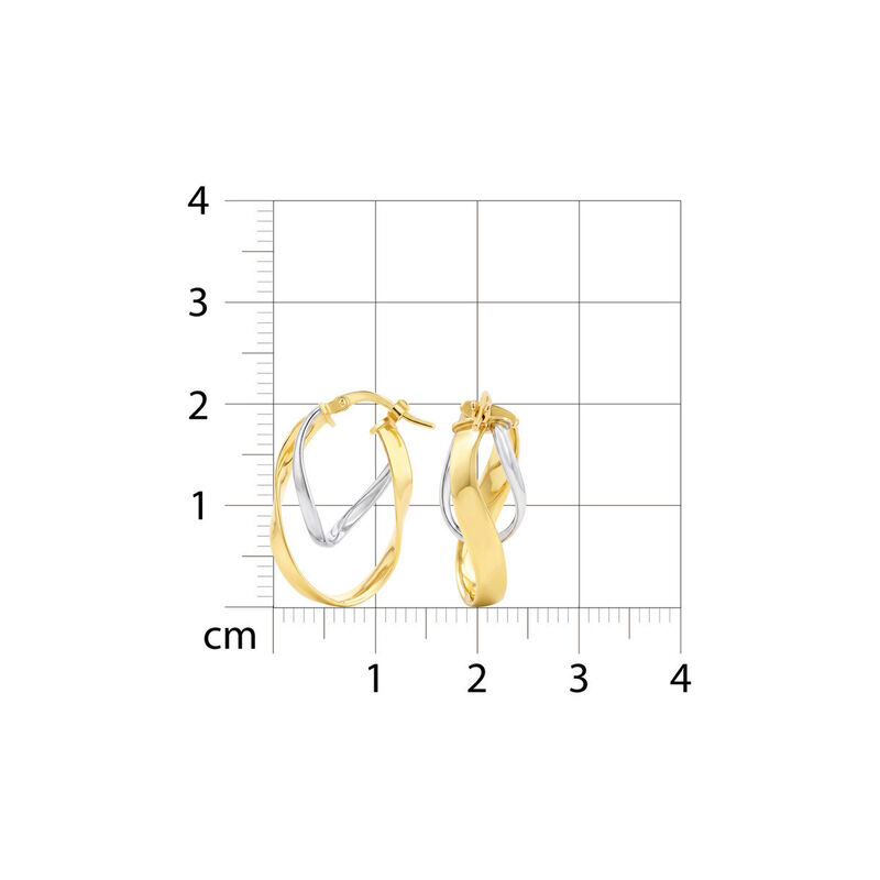 Arracadas 2begold Amarillo Con Blanco (925+1/10... image number null