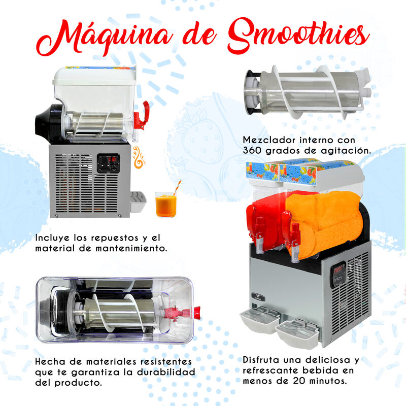 M&aacute;quina para Smoothies Frapes Raspados Industri... image number null
