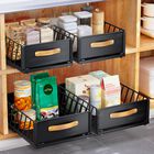 Kitstorack organizador de gabinete deslizante 25 &times; 40 &times; 16 cm negro