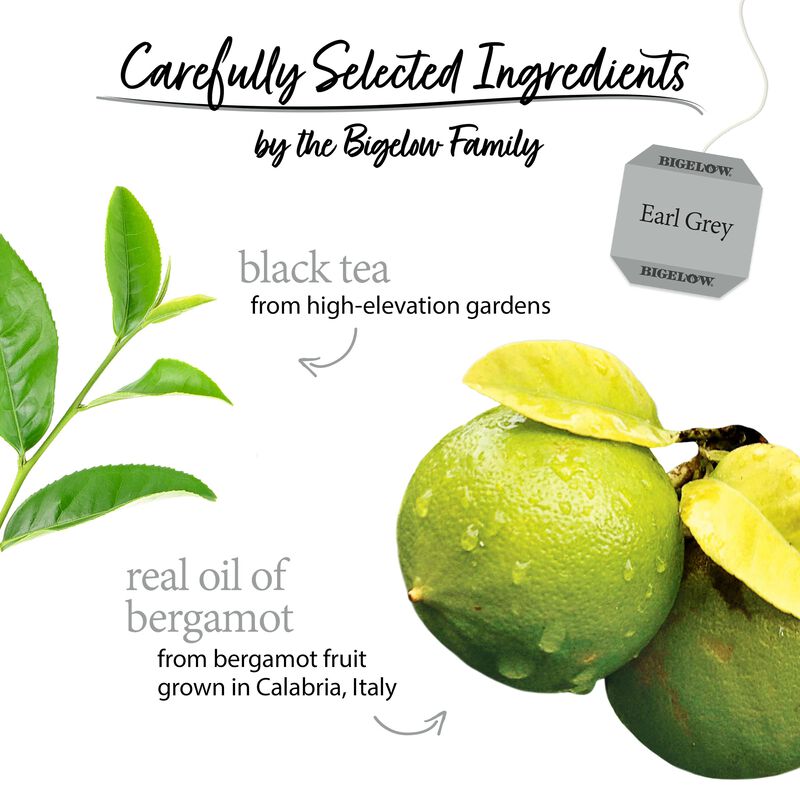 Tea Bigelow Earl Grey Black Tea Con Cafe&iacute;na, 12... image number null