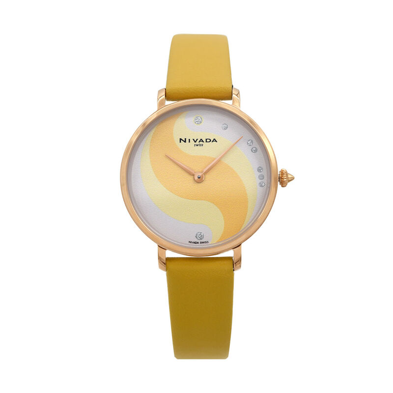 Reloj Nivada Fashion Dama Ac/Piel Carat Amarill... image number null