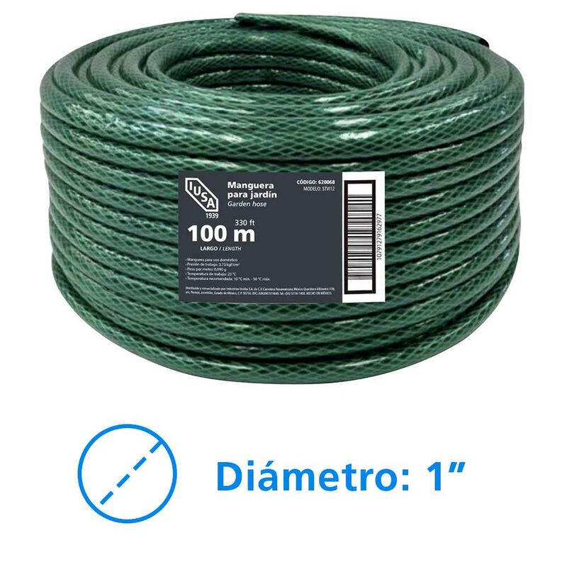 Rollo De Manguera Flexible Tricapa, Iusa, 100 M... image number null