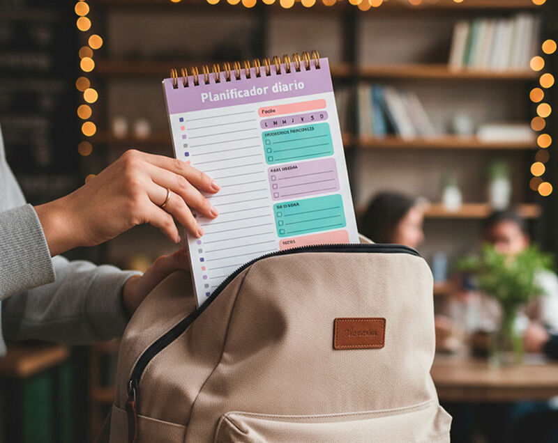 Planificador Diario 13 x 20 cm con Block de Not... image number null