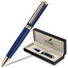 Set De Regalo De Bol&iacute;grafo De Gel Beiluner Azul Con Acabado De Oro 24k