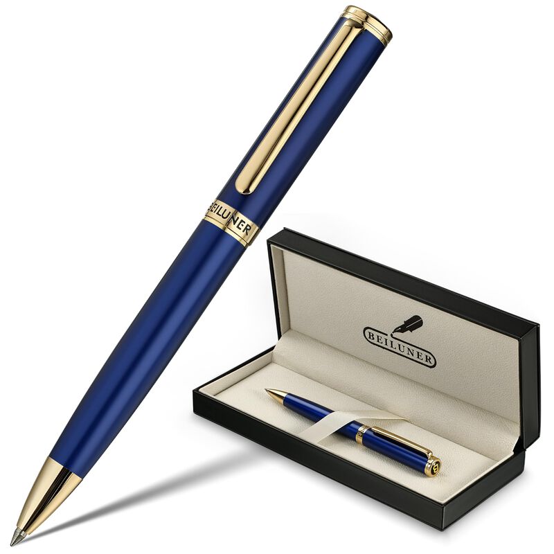 Set De Regalo De Bol&iacute;grafo De Gel Beiluner Azul... image number null