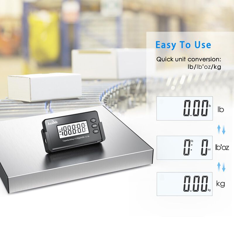 Balanza Digital Acnhli 200 kg Acero Inoxidable image number null