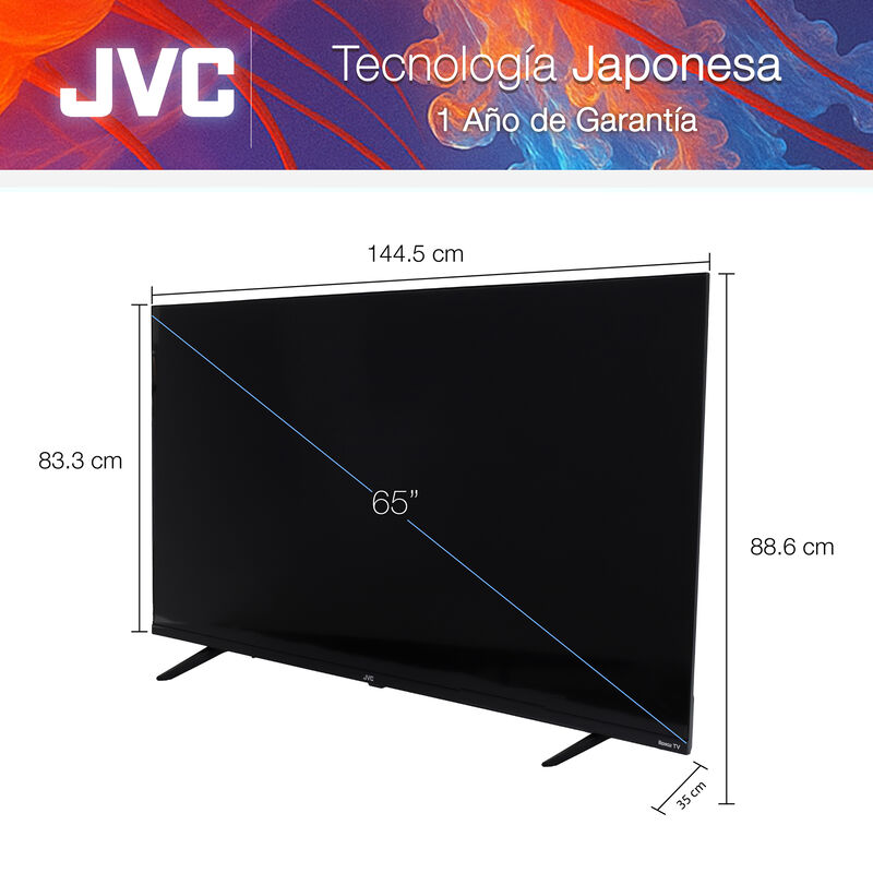 Jvc Pantalla Smart Tv 65 Pulgadas  4k Uhd Led F... image number null