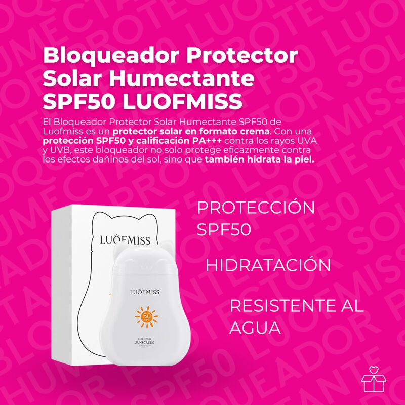Bloqueador Protector Solar Humectante Spf50 Luo... image number null