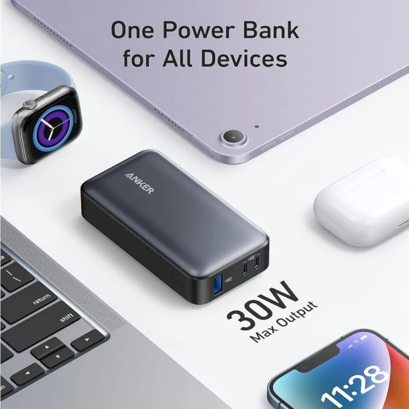 Power Bank Anker 533 10,000 mAh 30 W PD Negro U... image number null