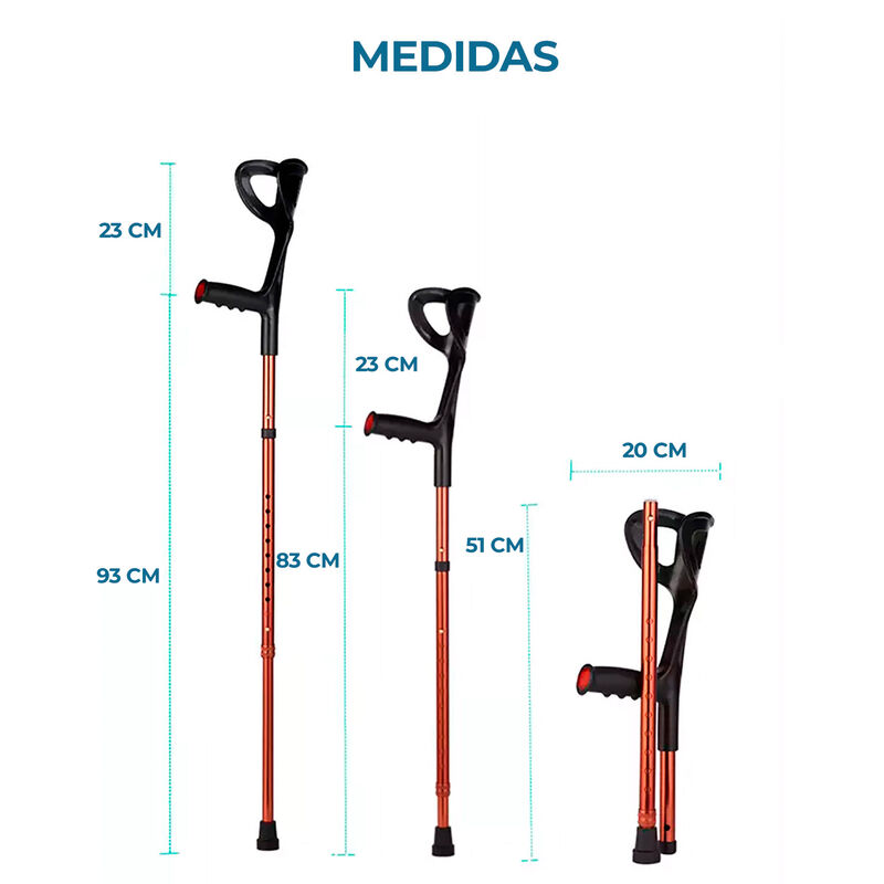 Muleta Canadiense Ergon&oacute;mica (1 Pieza) Plegable... image number null