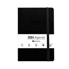 Agenda 2026, Escolar, Organizador, Planeador, Planificador, Diario Semanal Mensual, Cubierta Gruesa, Cierre El&aacute;stico, Calendario, Papel de Alta Calidad, A5, 21*14.8 cm, 304 P&aacute;ginas (Negro, 2026), Bluelander