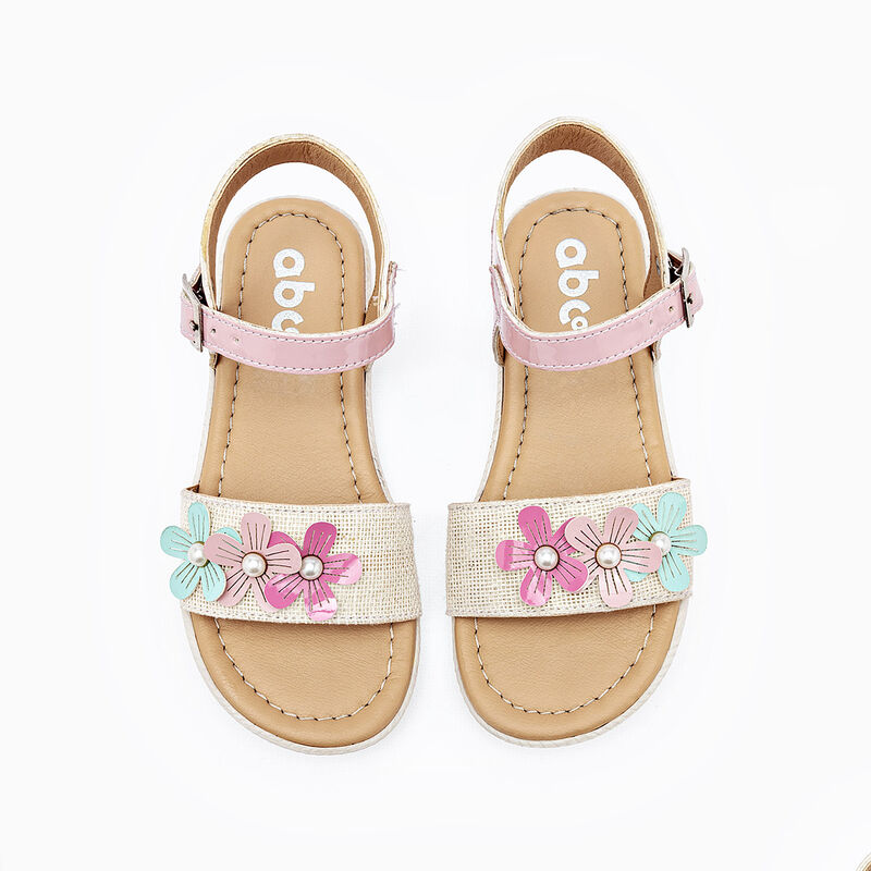 Abc Zapatitos sandalia para ni&ntilde;a rosa beige cod... image number null