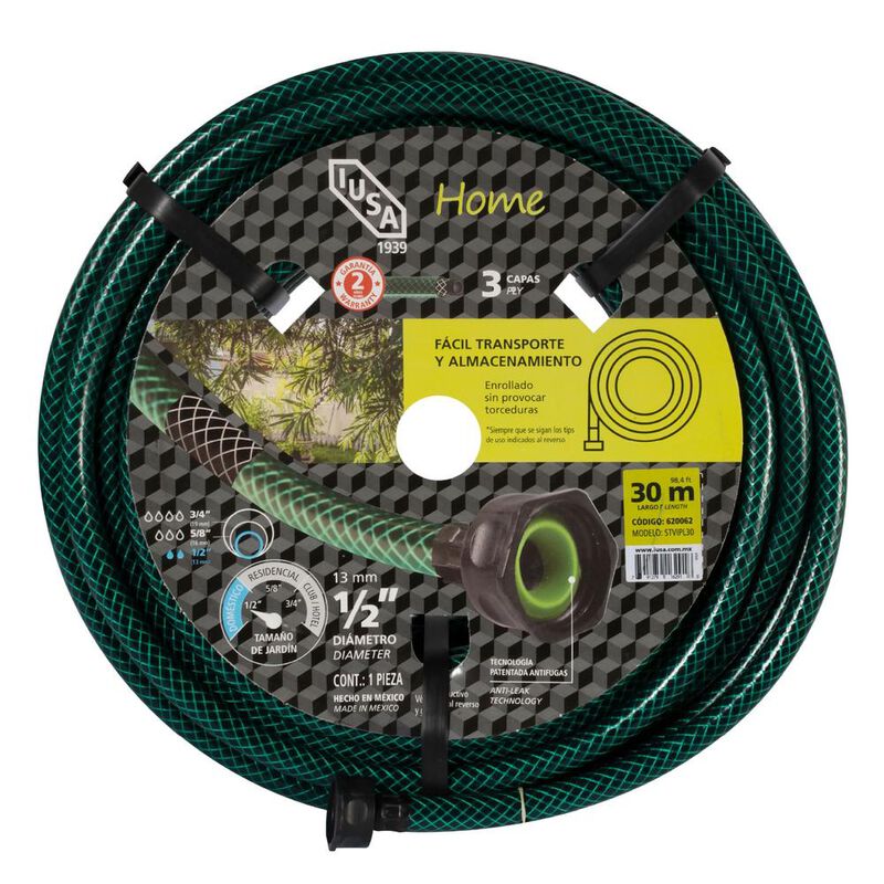 Manguera 30m Home Tricapa 1/2&rdquo; Con Conexiones P... image number null