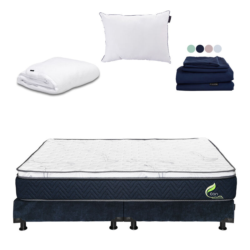 Colch&oacute;n King Size Eon + Box + Almohada One + Pr... image number null