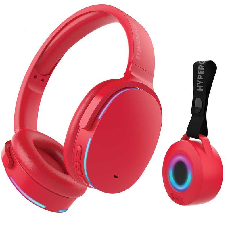 Aud&iacute;fonos y bocina combo HYPERGEAR Rojo Stereo ... image number null