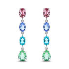 Aretes Plata 925 Con Piedras De Color