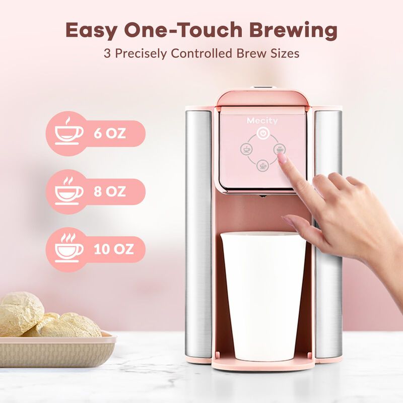 Cafetera Mecity Pink 3 En 1, Servicio Individua... image number null