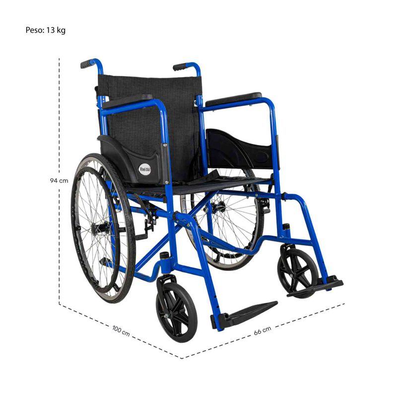 Silla Ruedas Plegable Lisa 22 Pulgadas Esctruct... image number null