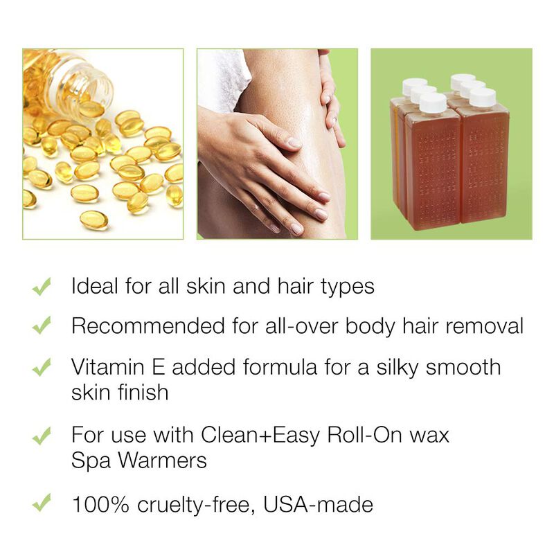 Roll-on Wax Clean & Easy Vit E, Paquete De 6 Re... image number null