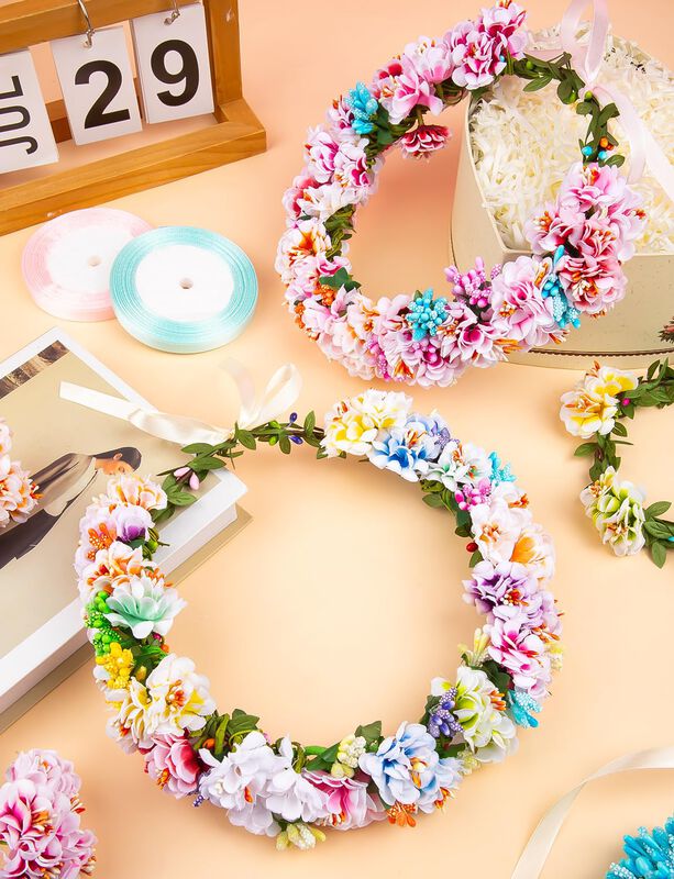 Kit Diy De Corona De Flores Viuasdx &ndash; 25 Juegos image number null