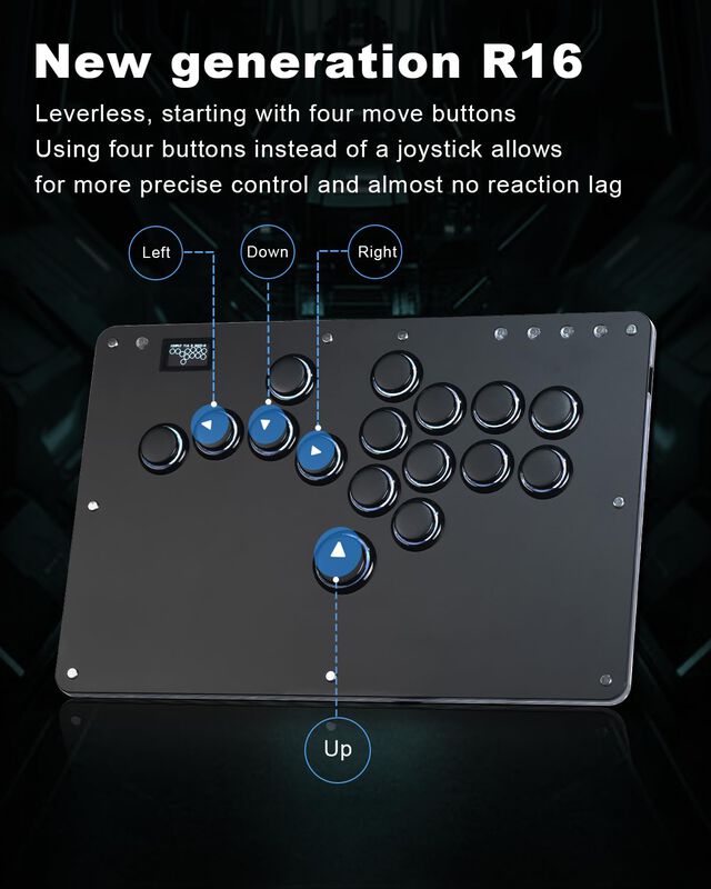 Controlador Arcade Stick Haute42 R16 Sin Palanc... image number null