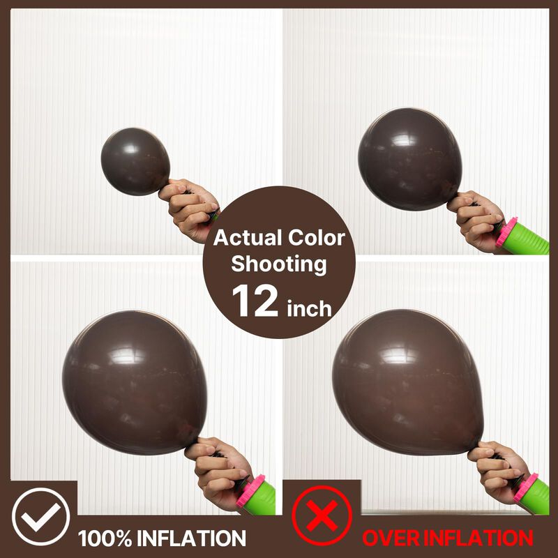Globos Partywoo 100 Uds Marr&oacute;n Oscuro De Difere... image number null