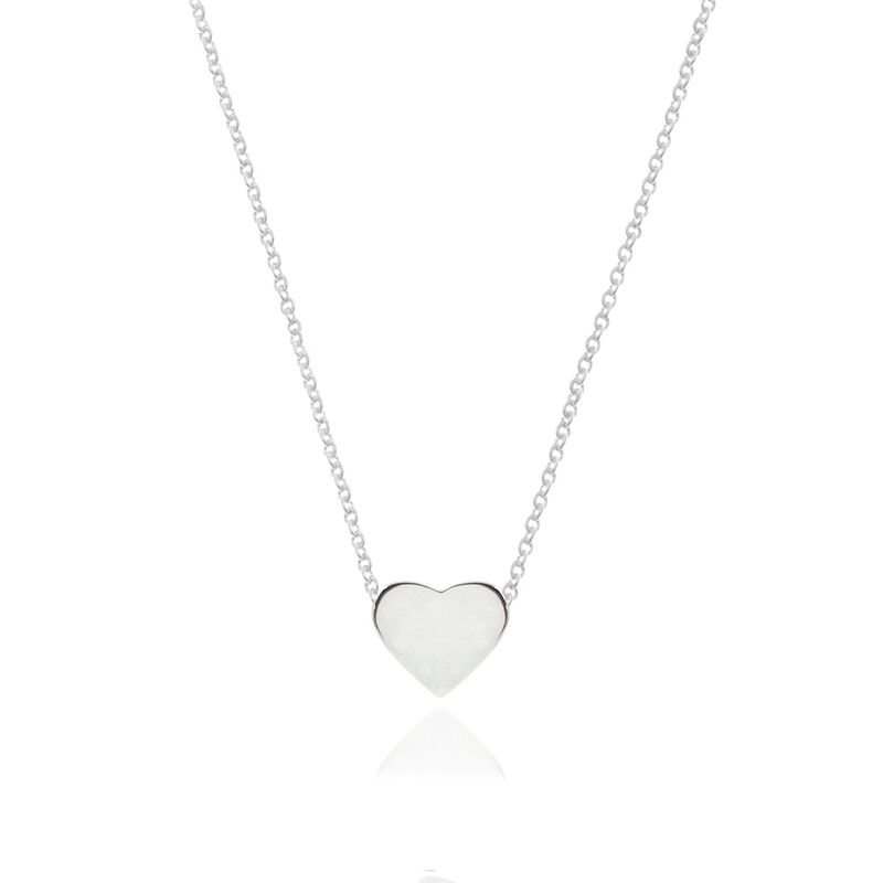 Collar Coraz&oacute;n Maite de Plata con Cadena image number null