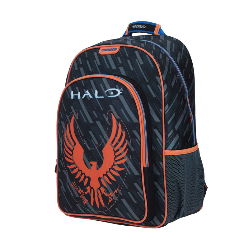Mochila Halo negro, naranja y gris image number null