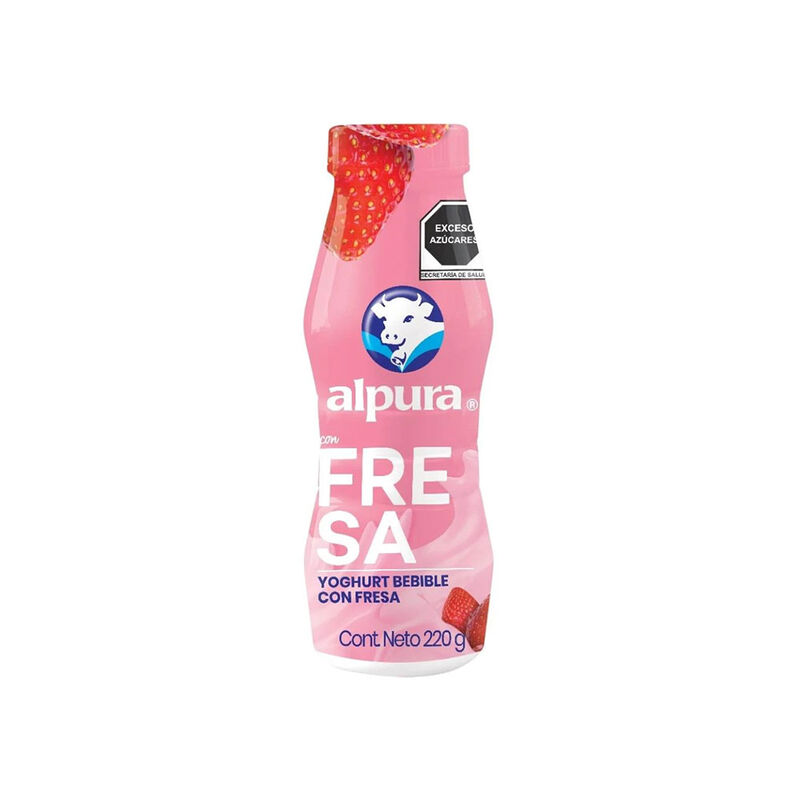 ALPURA YOGHURT BEBIBLE FRESA 220 g image number null