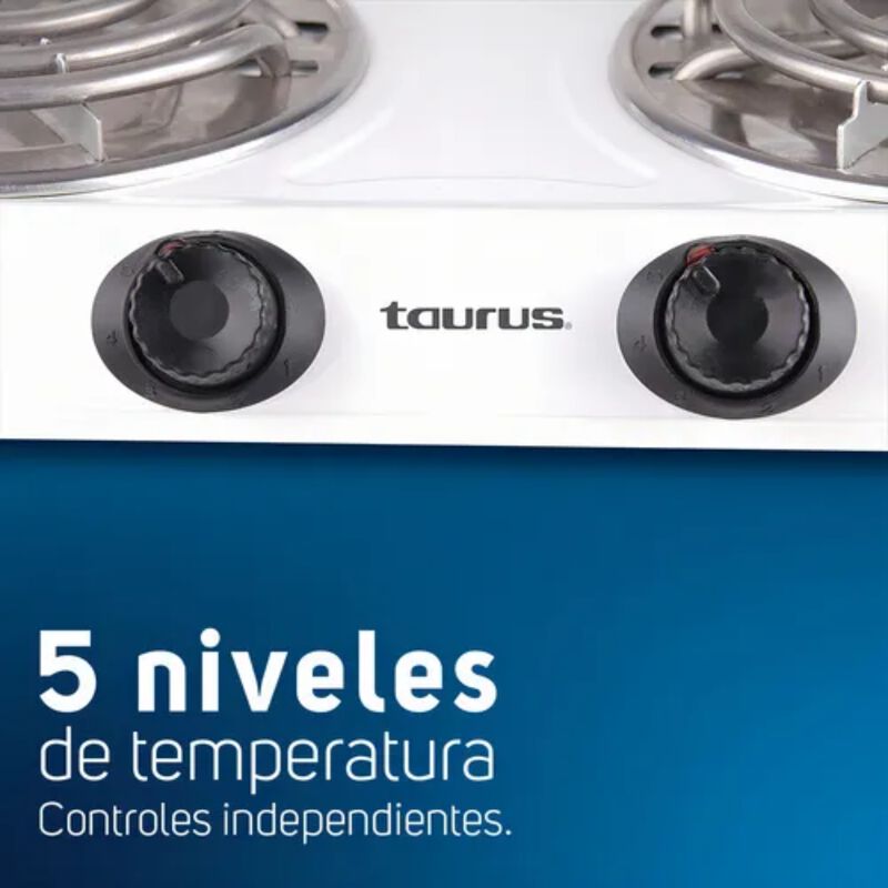 Parrilla Eléctrica Taurus Alpha Duo de Espiral ... image number null