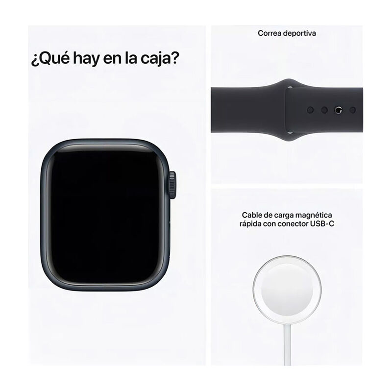 Combo Apple Watch Serie 7 41mm Negro (Reacondic... image number null