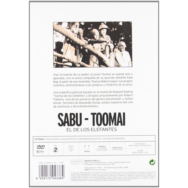 Sabu - Toomai, El De Los Elefantes [dvd] (1937)... image number null