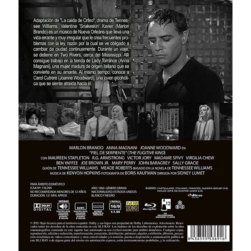 Piel De Serpiente [blu-ray] (1960) El Tipo Fugi... image number null