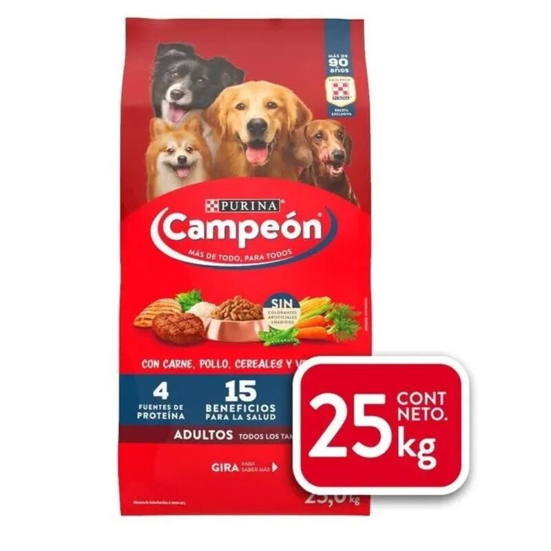 Campe&oacute;n Recetas Caseras Alimento Para Perro Adu... image number null