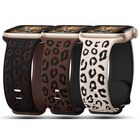 Juego de 3 Correas de Silicona con Estampado de Leopardo para CREATEGREAT