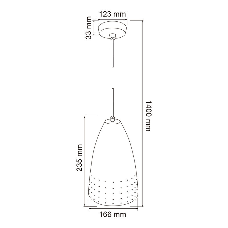 Lampara Colgante Color Aluminio Satinado Alumin... image number null
