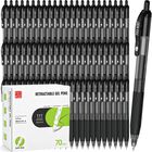 Bol&iacute;grafos De Gel Parkoo 70 Unidades 0,7 mm Negro Retr&aacute;ctil