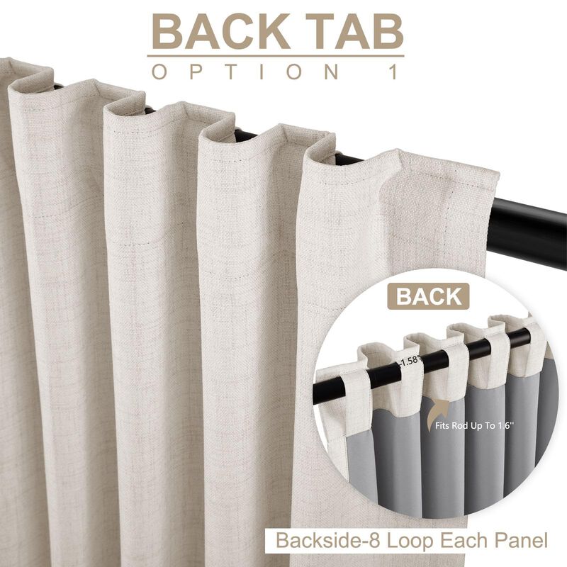 Cortina Opaca 100% Shield 244 cm Beige image number null