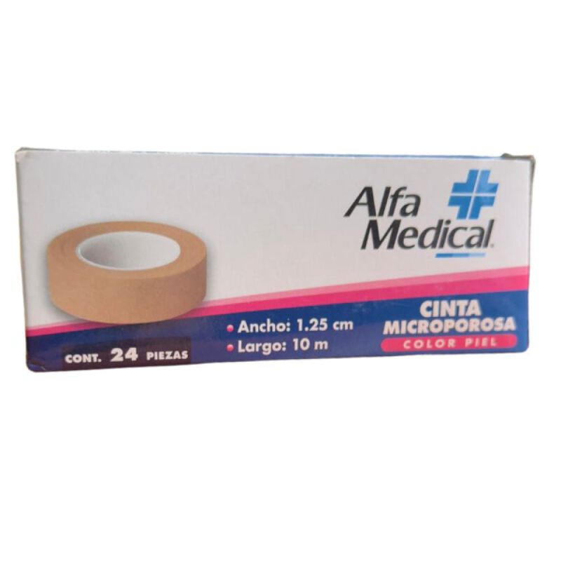 Cinta Microporosa Piel Alfa Medical 1.25cm X 10... image number null