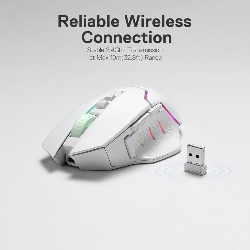 Rat&oacute;n Inal&aacute;mbrico Para Juegos Redragon M690 Pro... image number null