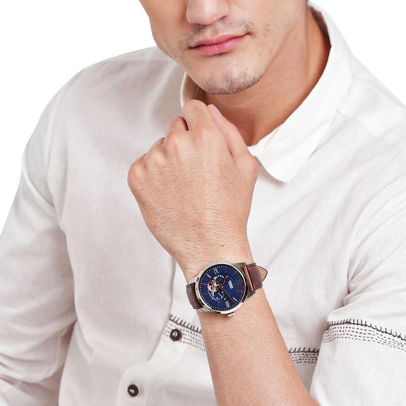 Reloj Fossil Townsman Me3110 Autom&aacute;tico De Acer... image number null