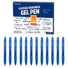 Bol&iacute;grafos De Gel Volcanics 0.7 mm Azul, Paquete De 12, Borrables